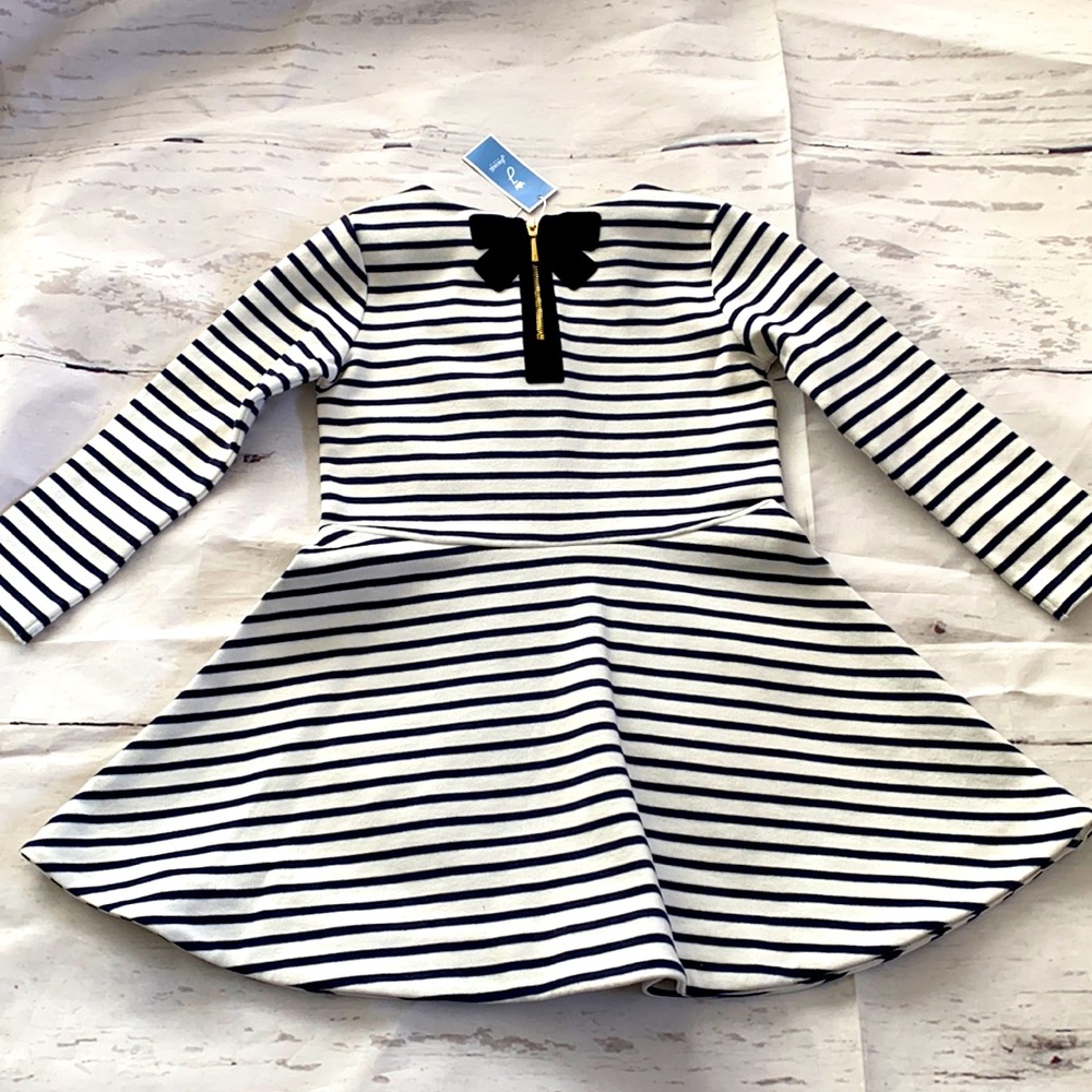 NWT Jacadi Knit Striped Dress size 4